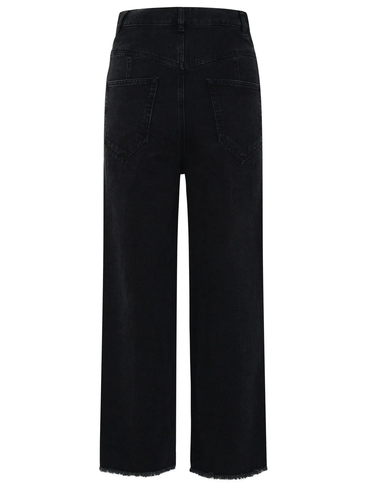 Isabel Marant Étoile Frayed Hem Cropped Jeans