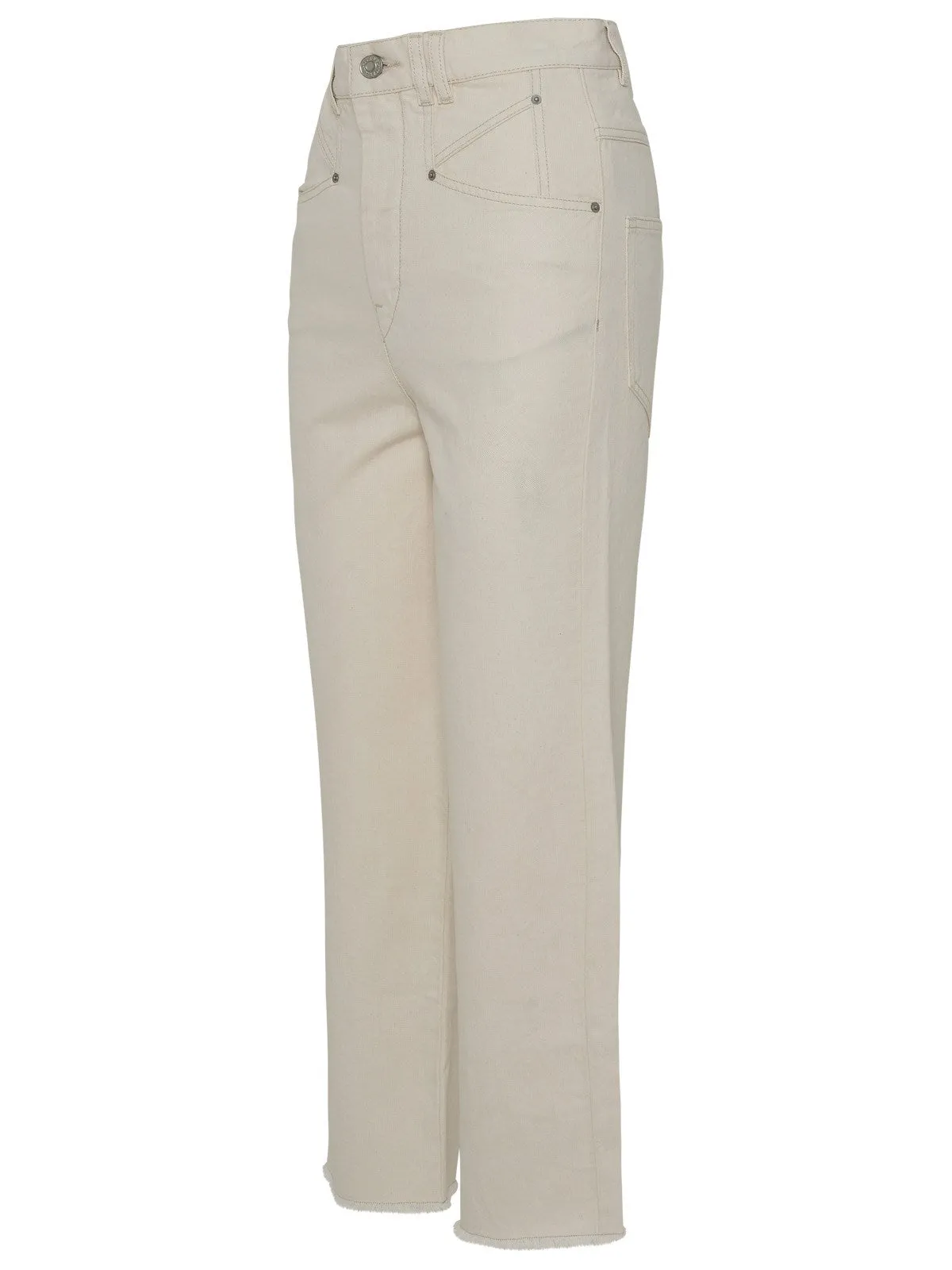 Isabel Marant Étoile Frayed Hem Cropped Jeans