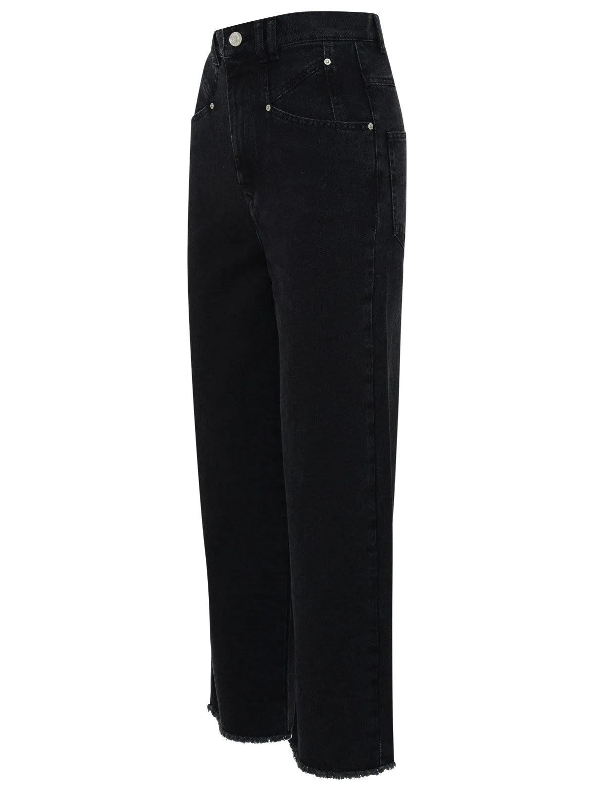 Isabel Marant Étoile Frayed Hem Cropped Jeans