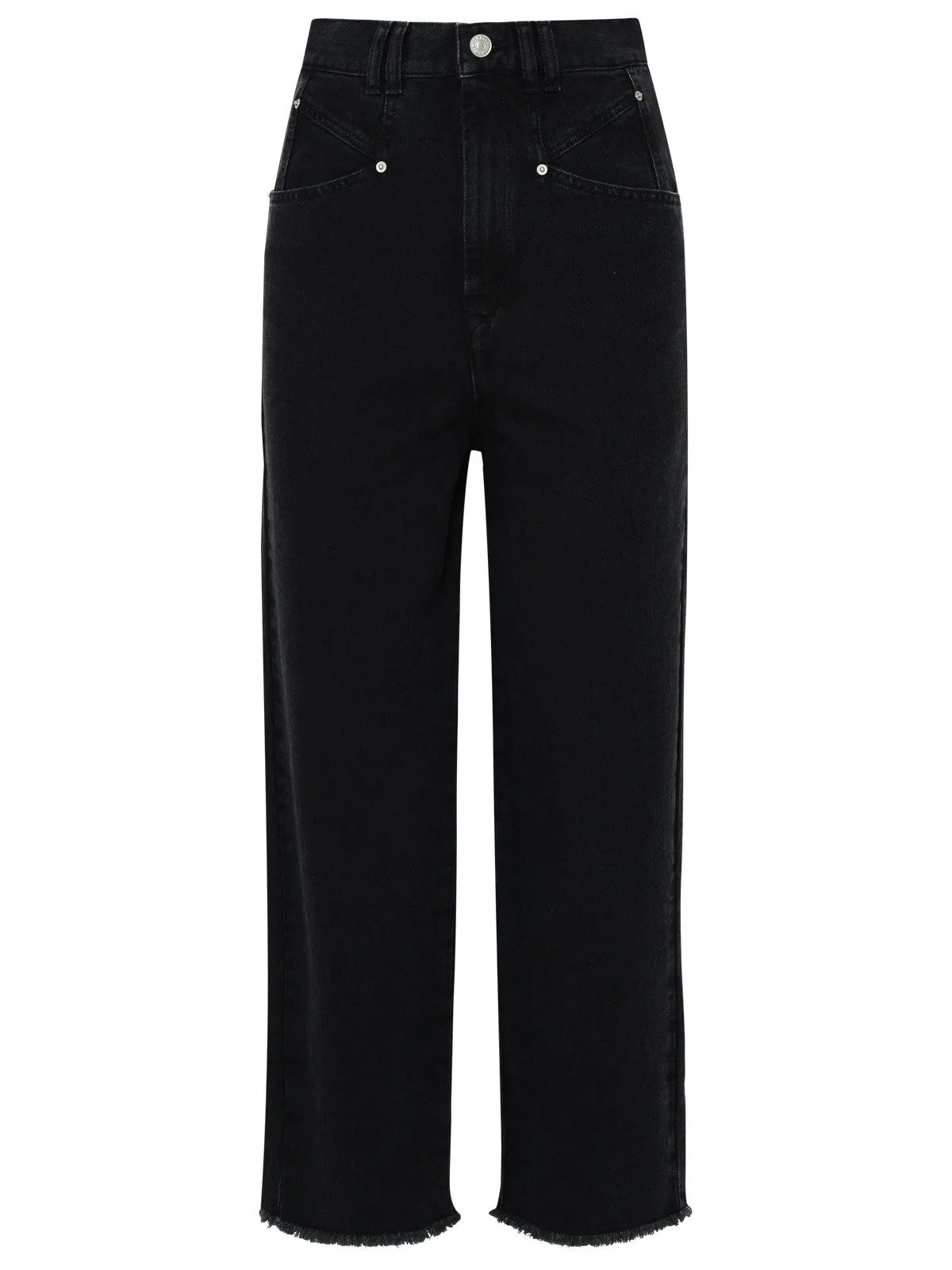 Isabel Marant Étoile Frayed Hem Cropped Jeans
