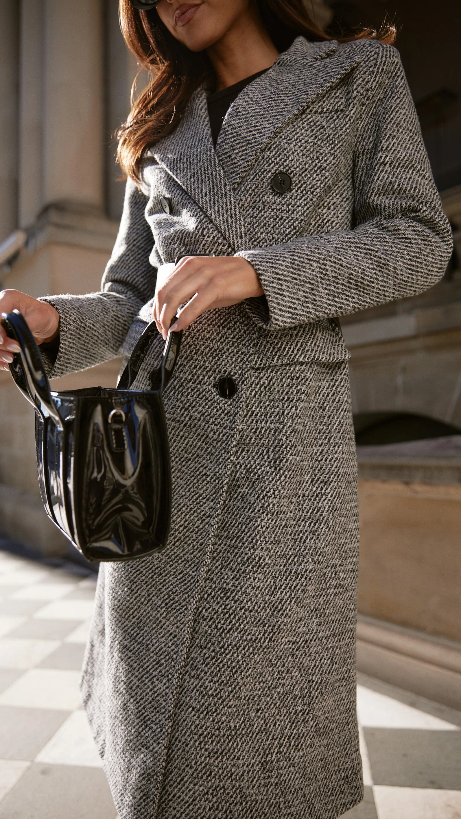 Jayla Longline Coat - Grey