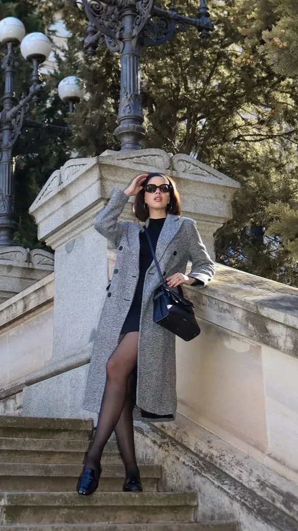 Jayla Longline Coat - Grey