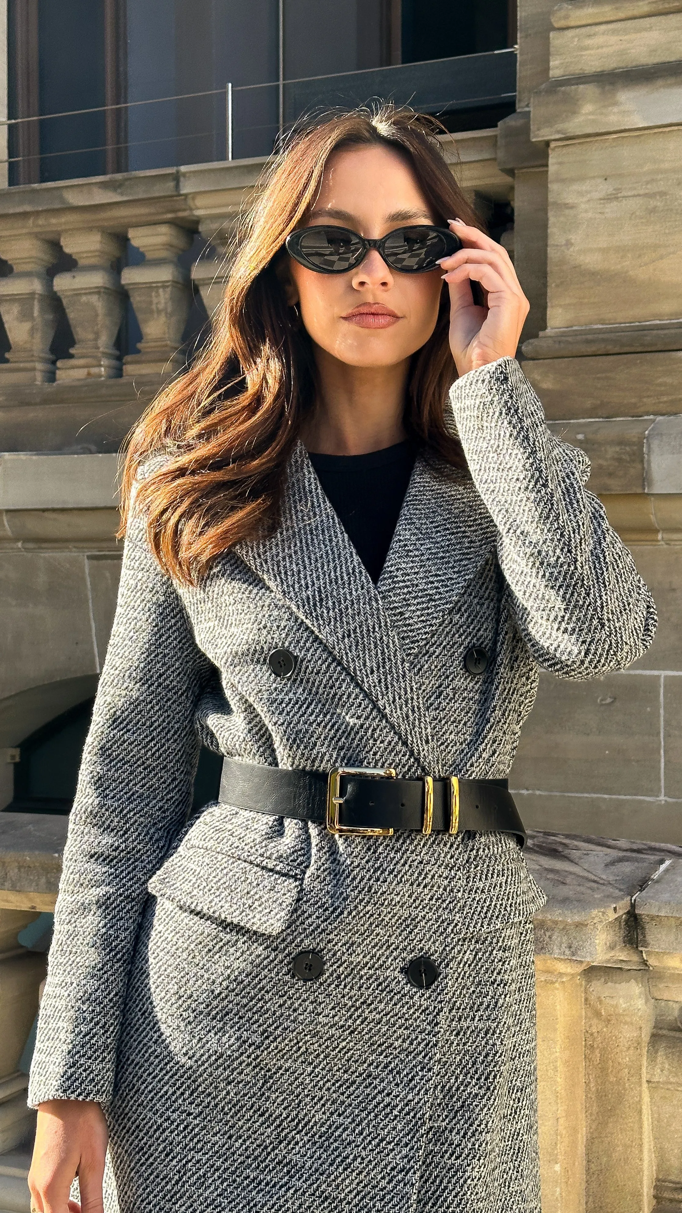 Jayla Longline Coat - Grey