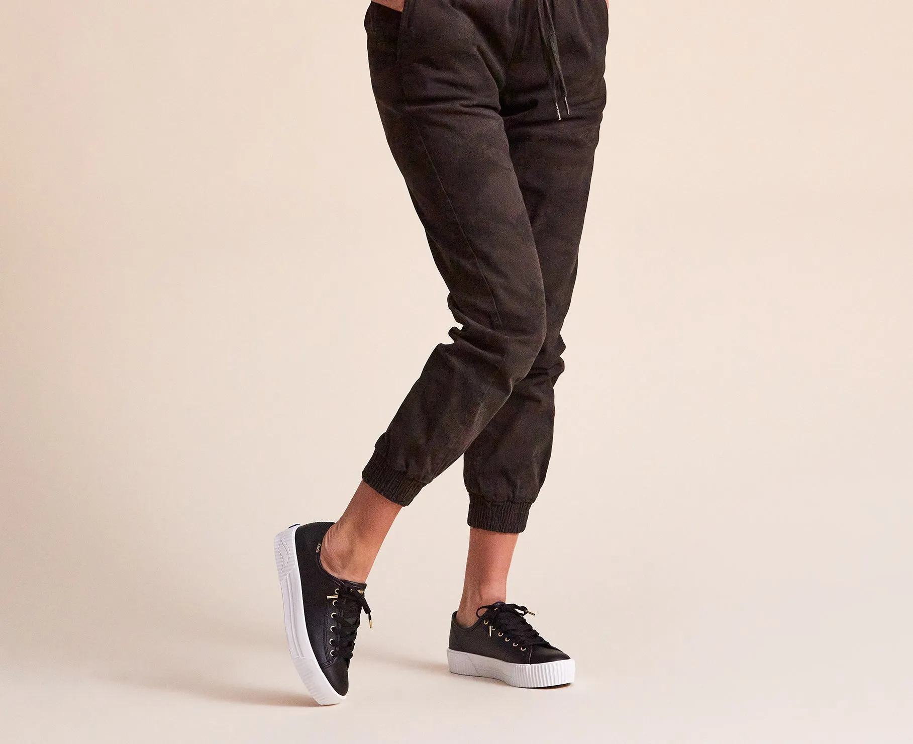 Keds Triple Kick AMP Leather Black