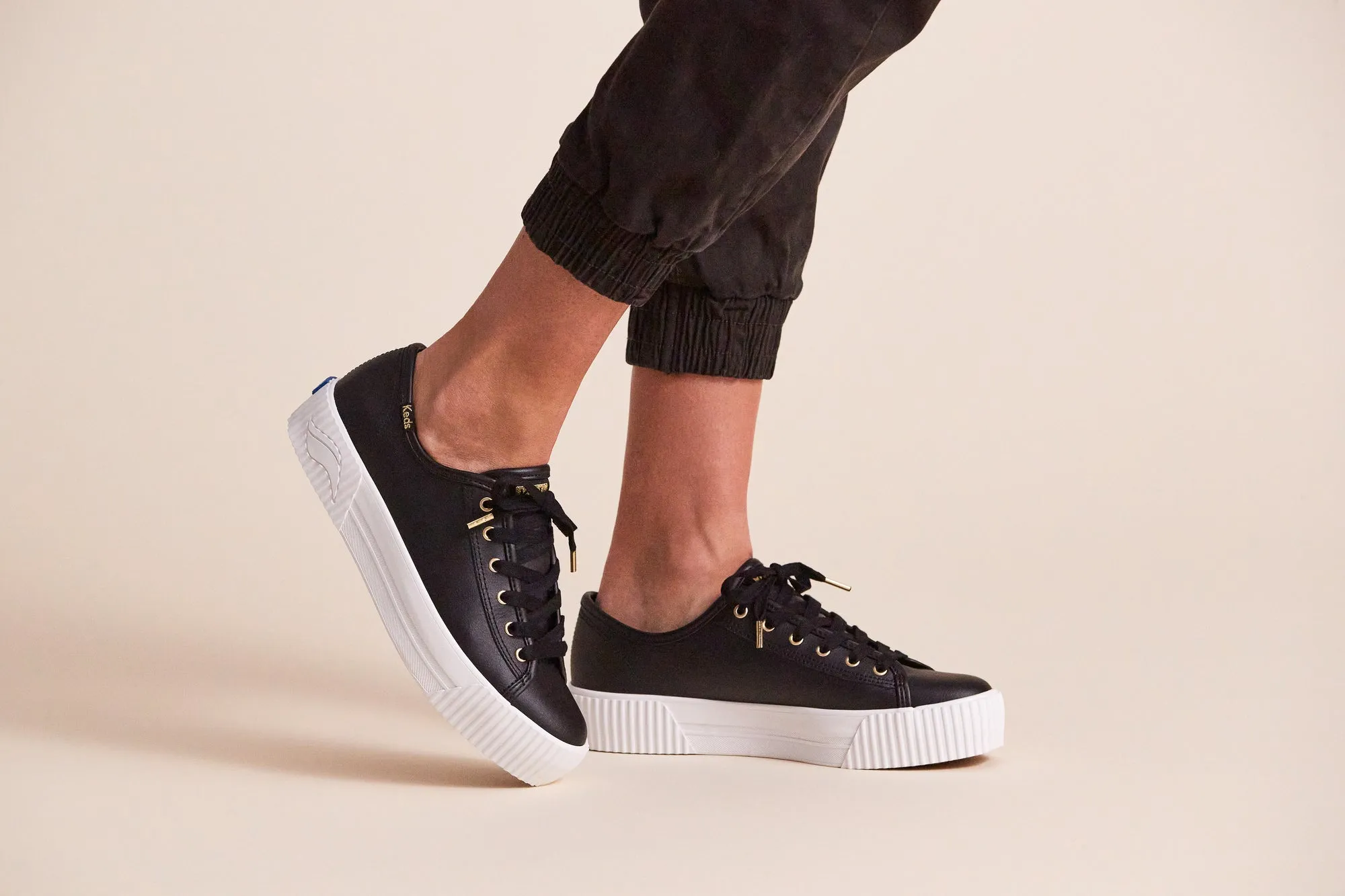 Keds Triple Kick AMP Leather Black