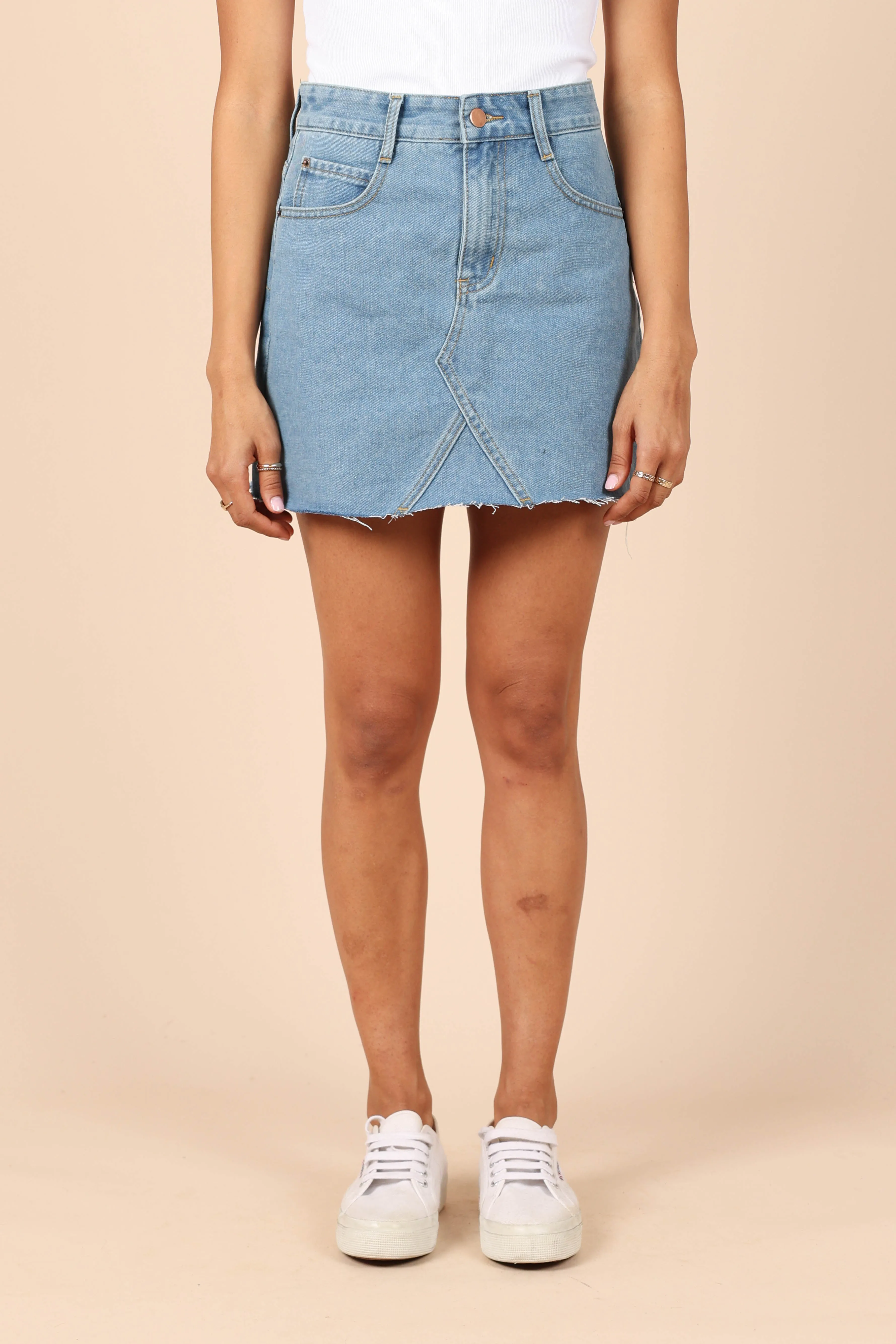 Kenny Skirt - Mid Blue Wash