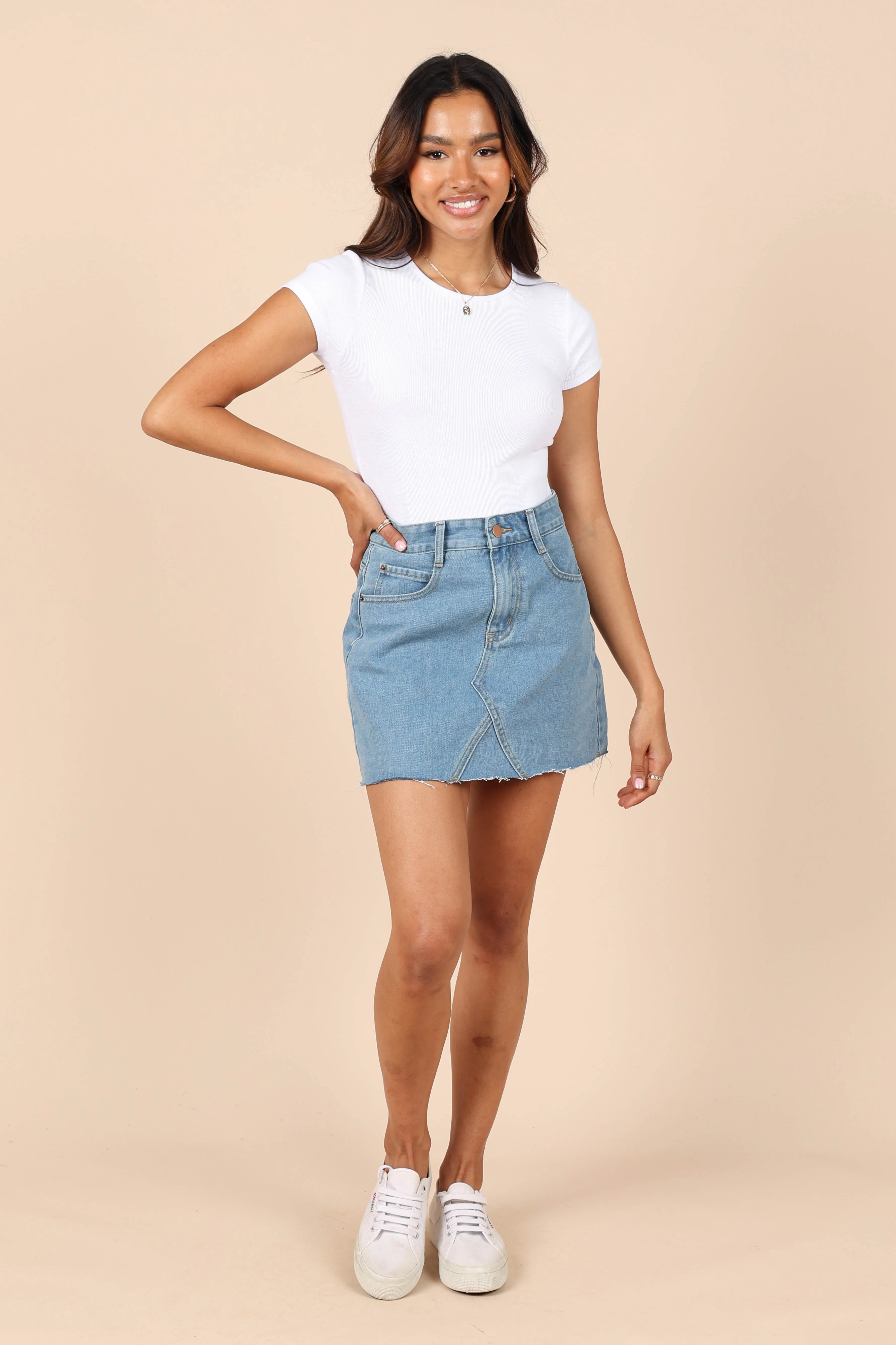 Kenny Skirt - Mid Blue Wash