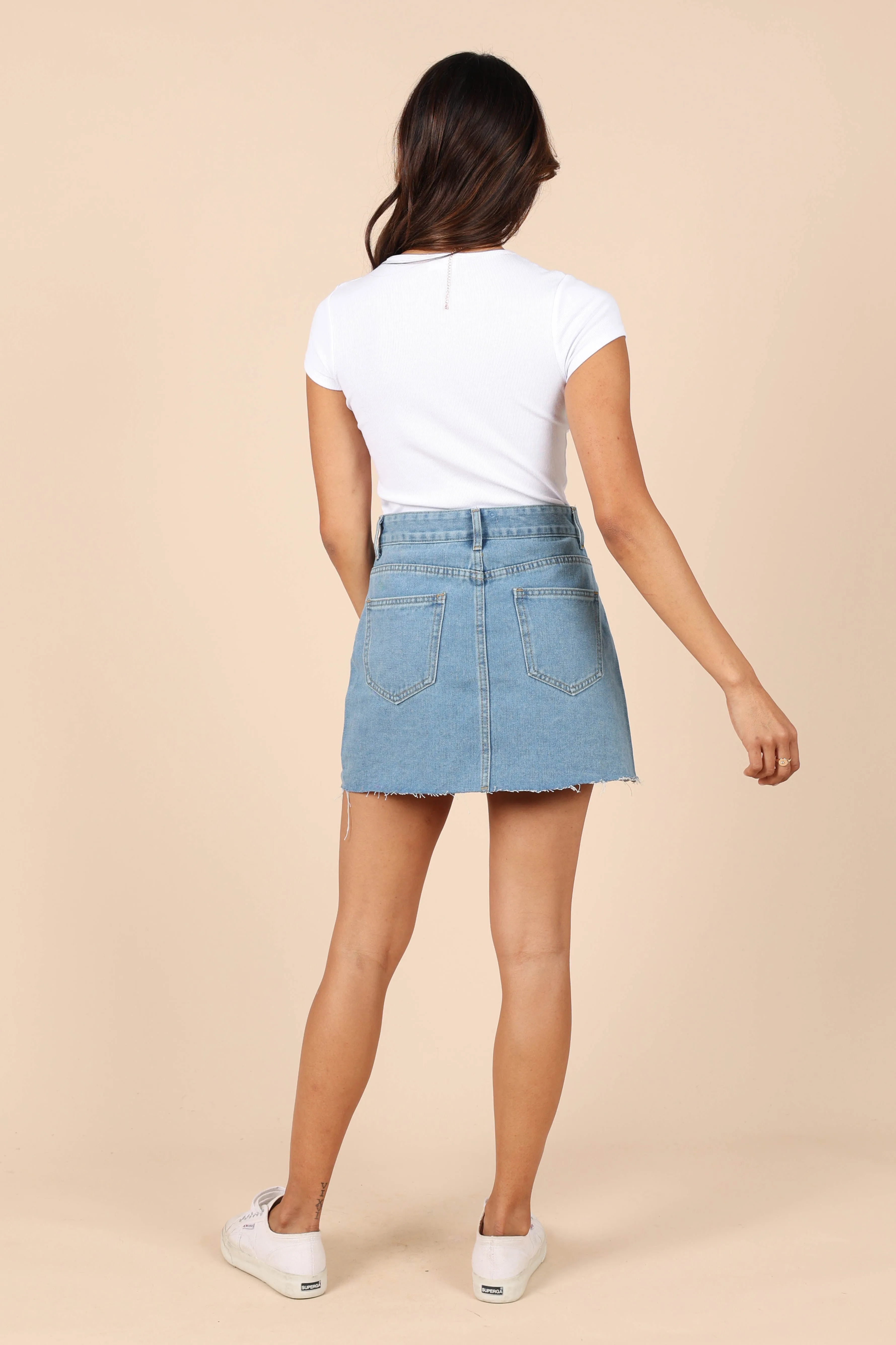 Kenny Skirt - Mid Blue Wash