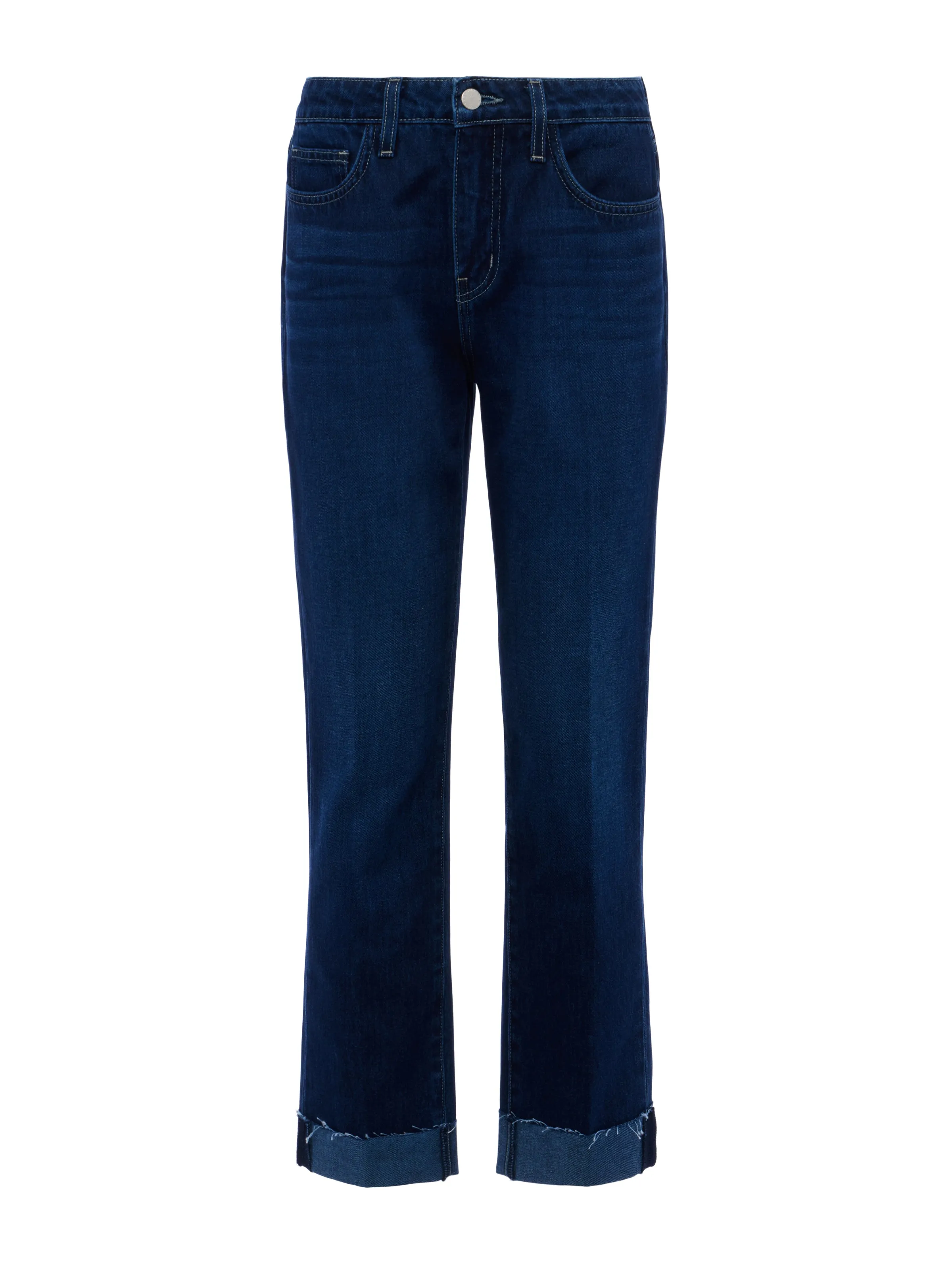 Maribel Cuffed Straight-Leg Jean