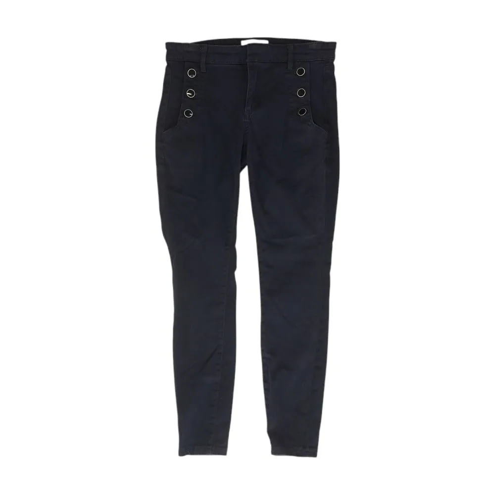Navy Solid Chino Pants