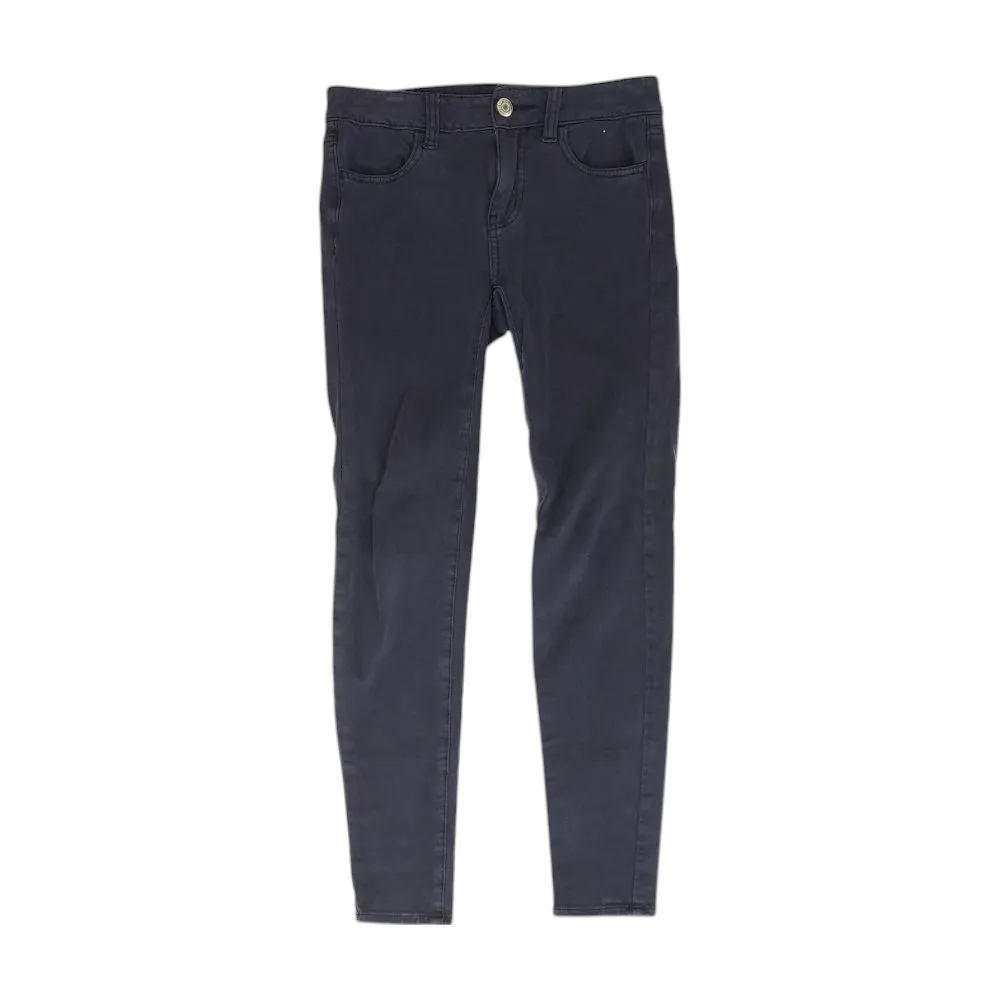 Navy Solid Chino Pants