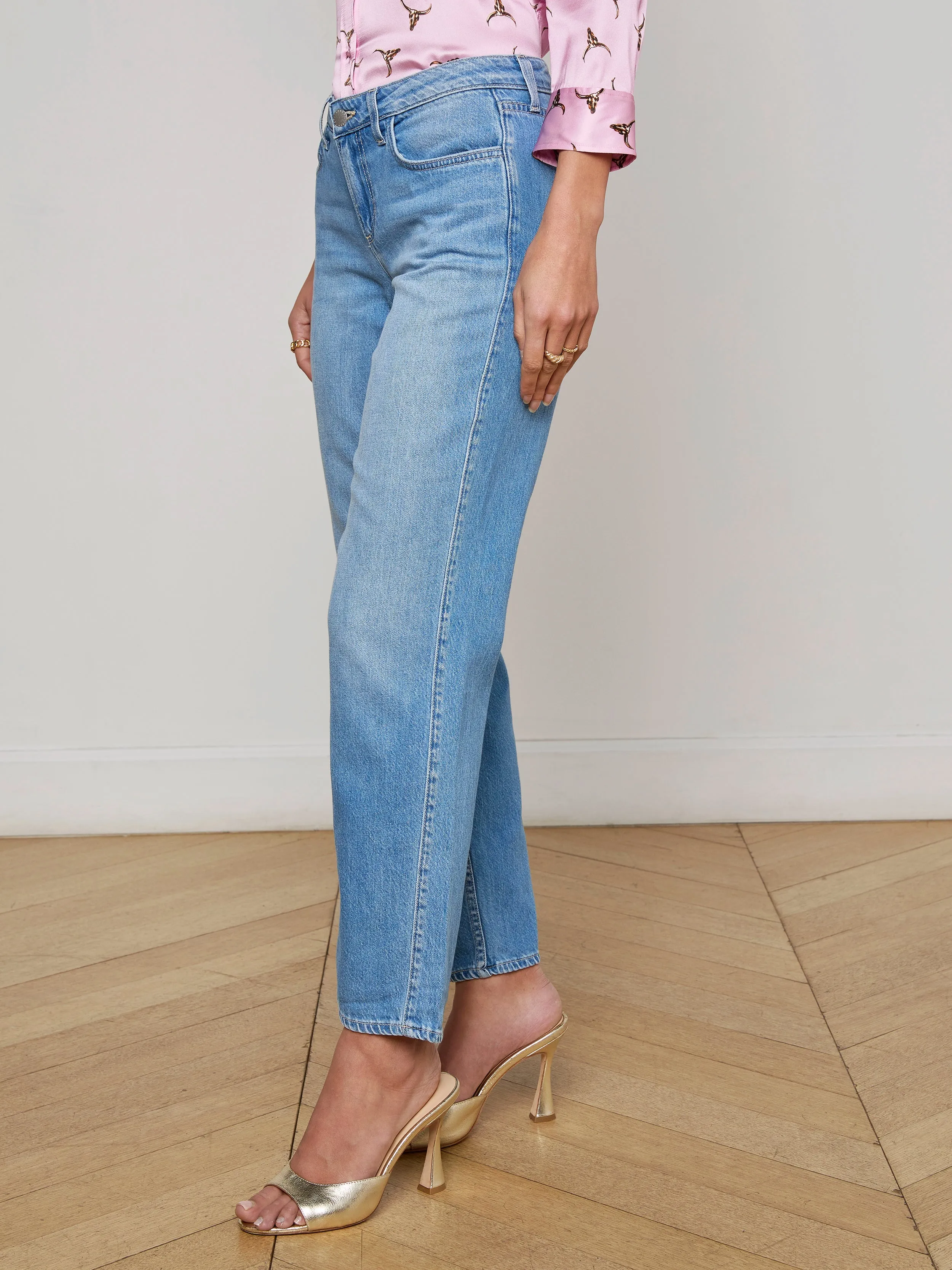 Nevia Slouchy Straight-Leg Jean