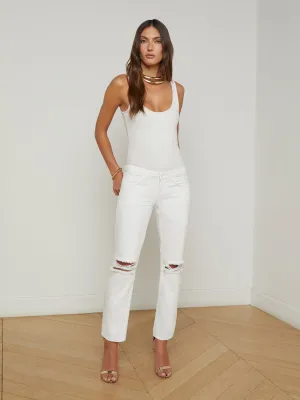 Nevia Slouchy Straight-Leg Jean