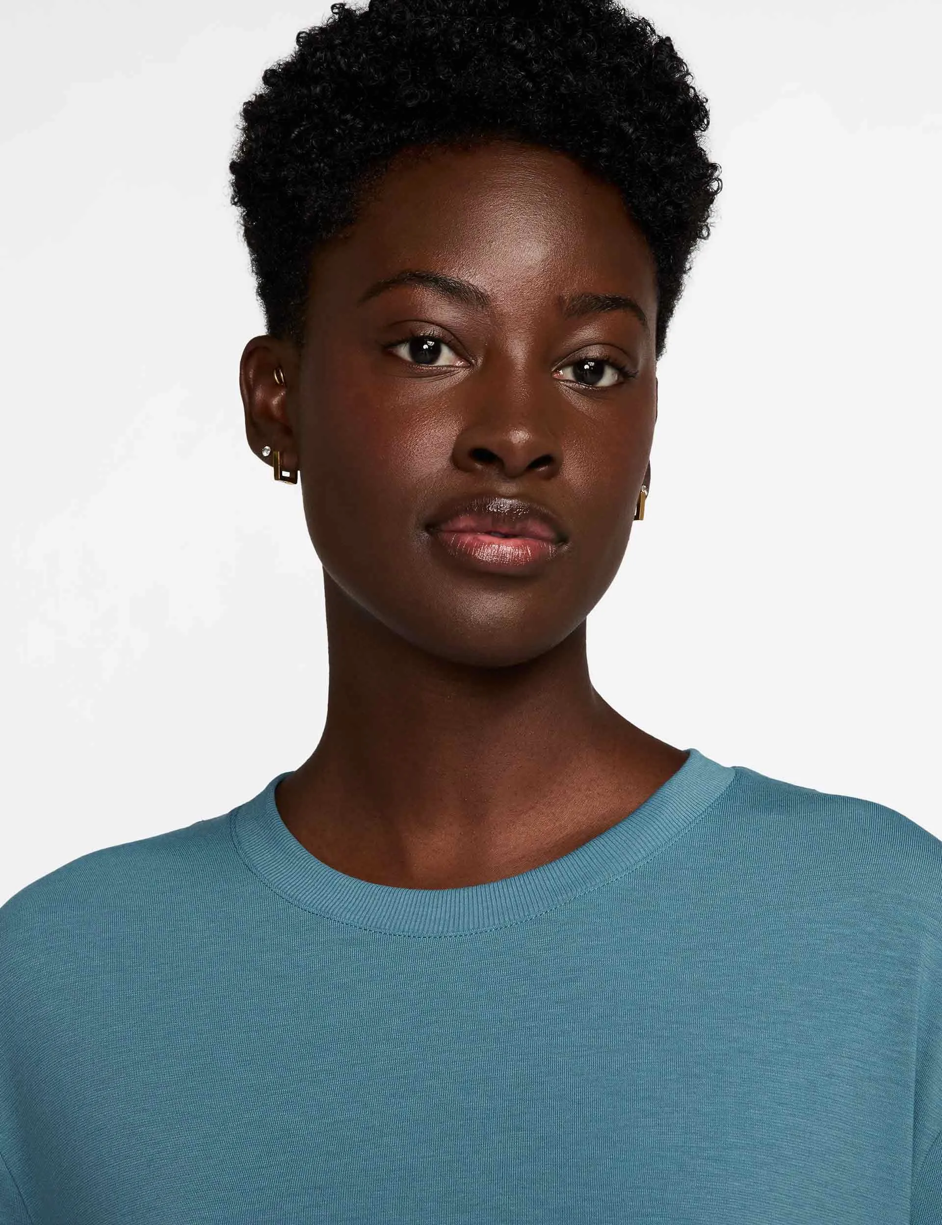 One Relaxed Dri-FIT Short-Sleeve Top - Smokey Blue/Black