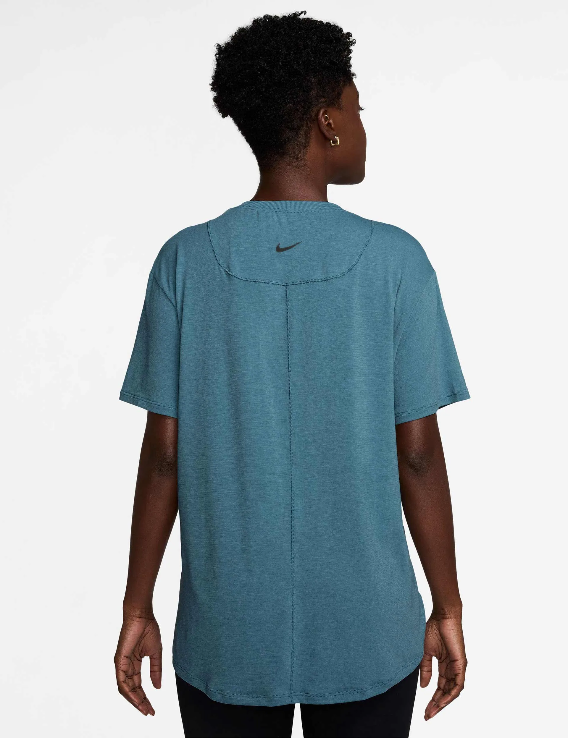 One Relaxed Dri-FIT Short-Sleeve Top - Smokey Blue/Black