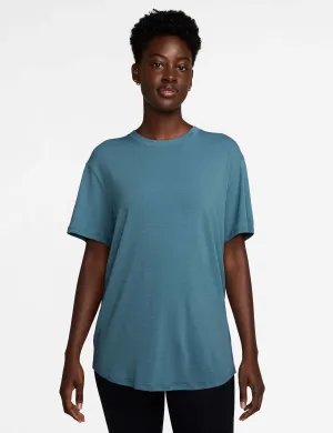 One Relaxed Dri-FIT Short-Sleeve Top - Smokey Blue/Black