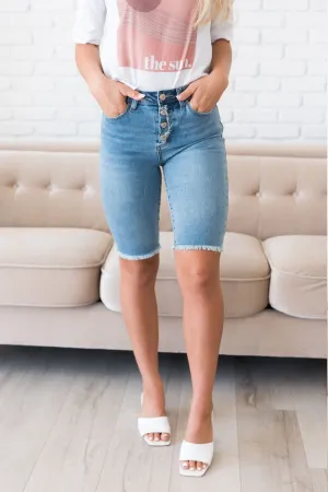 Over The Edge High Rise Bermuda Shorts