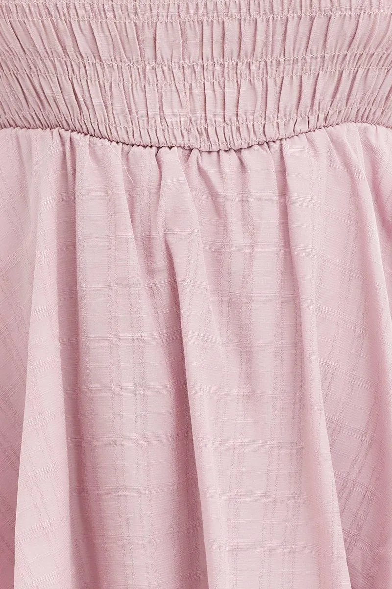 Pink Playsuit Short Sleeve