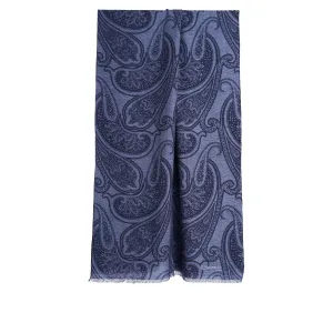 POWDER BLUE WOOL STOLE