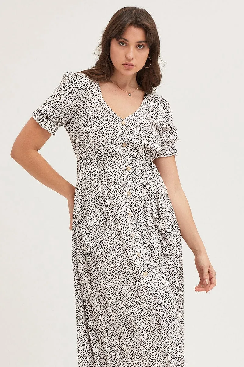 Print Midi Dress