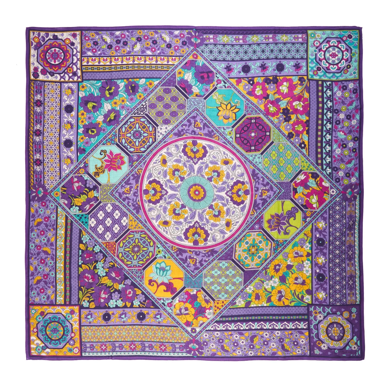PURPLE WOOL STOLE