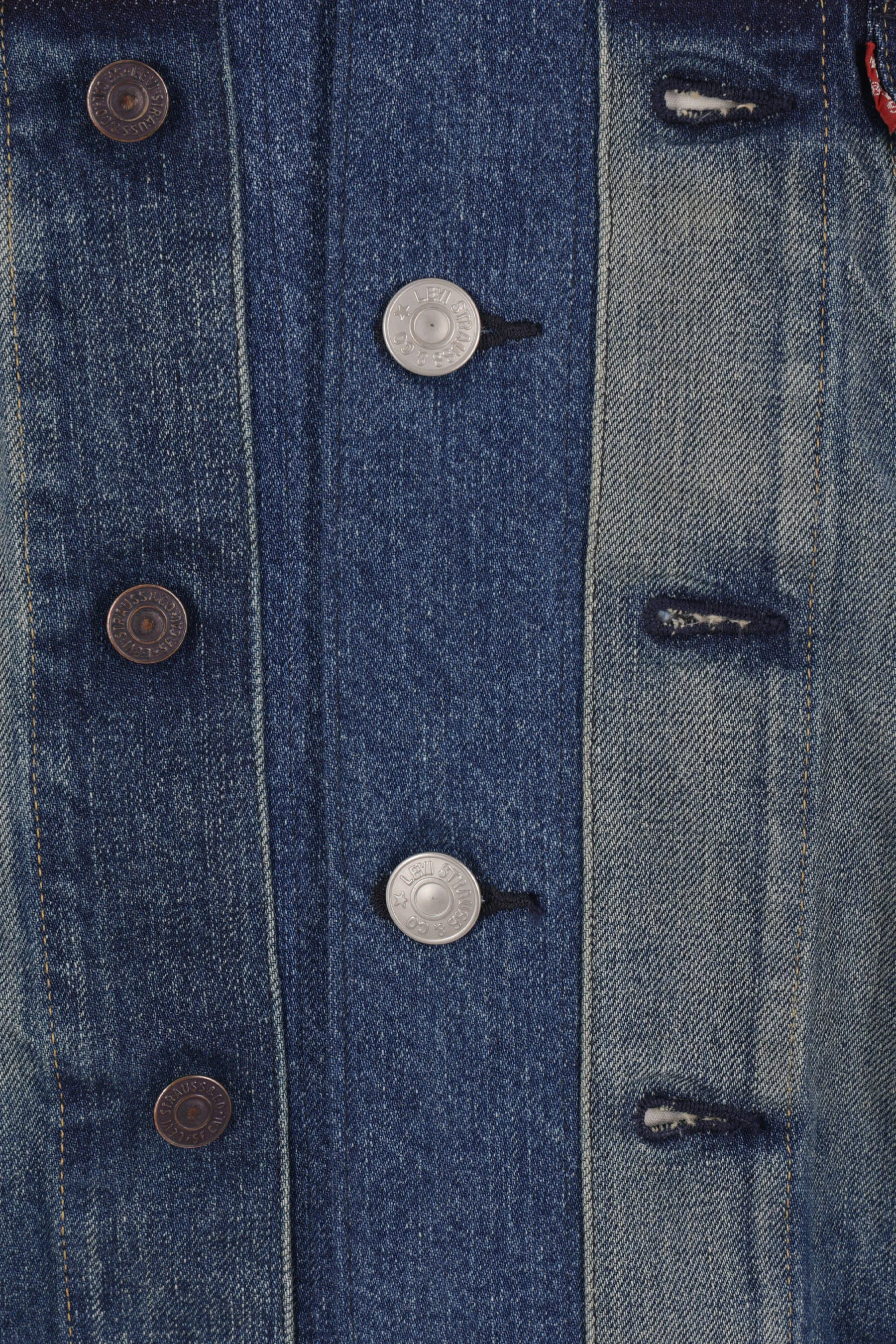 raw-cut denim oversize jacket