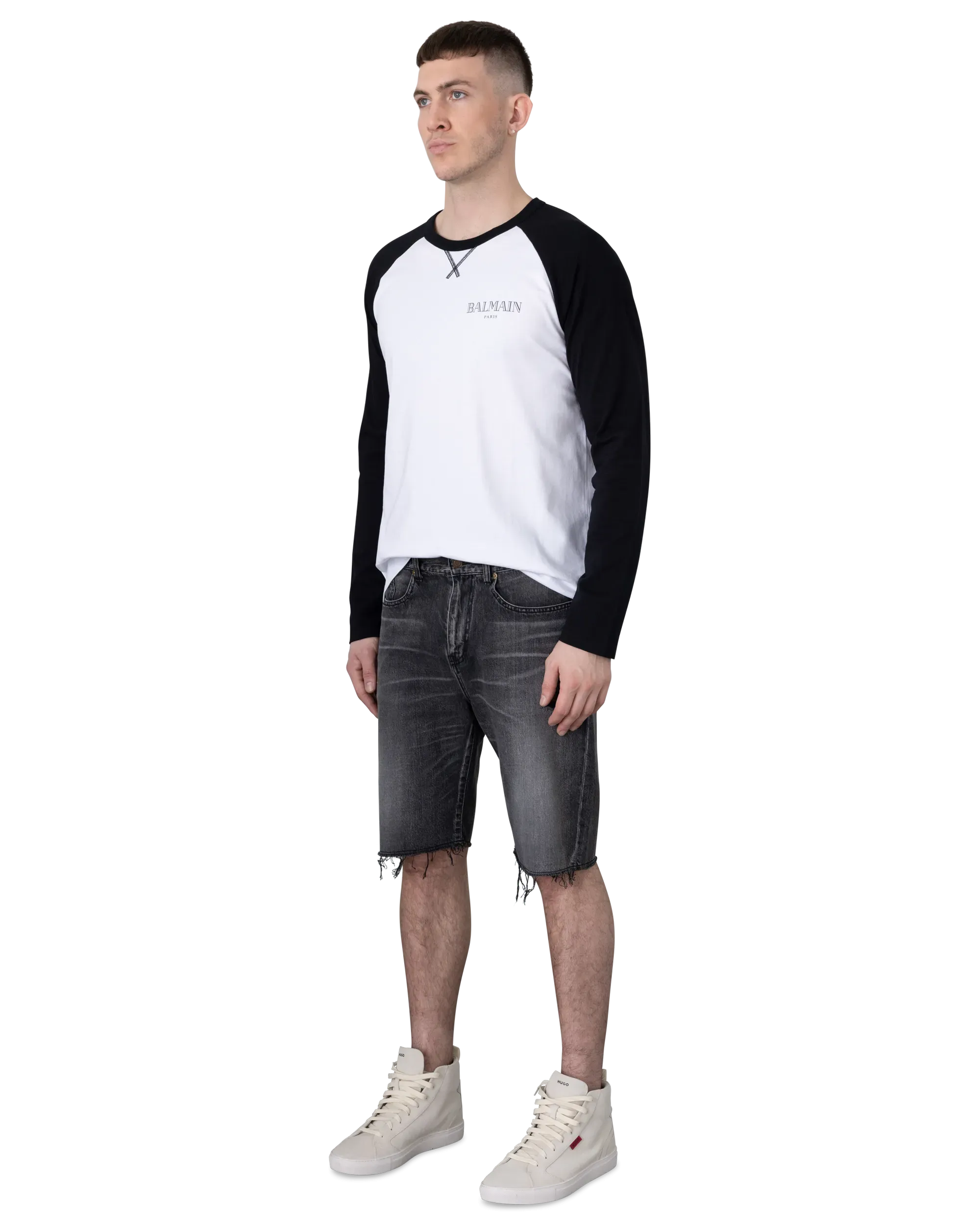 Raw Edge Denim Bermuda Short