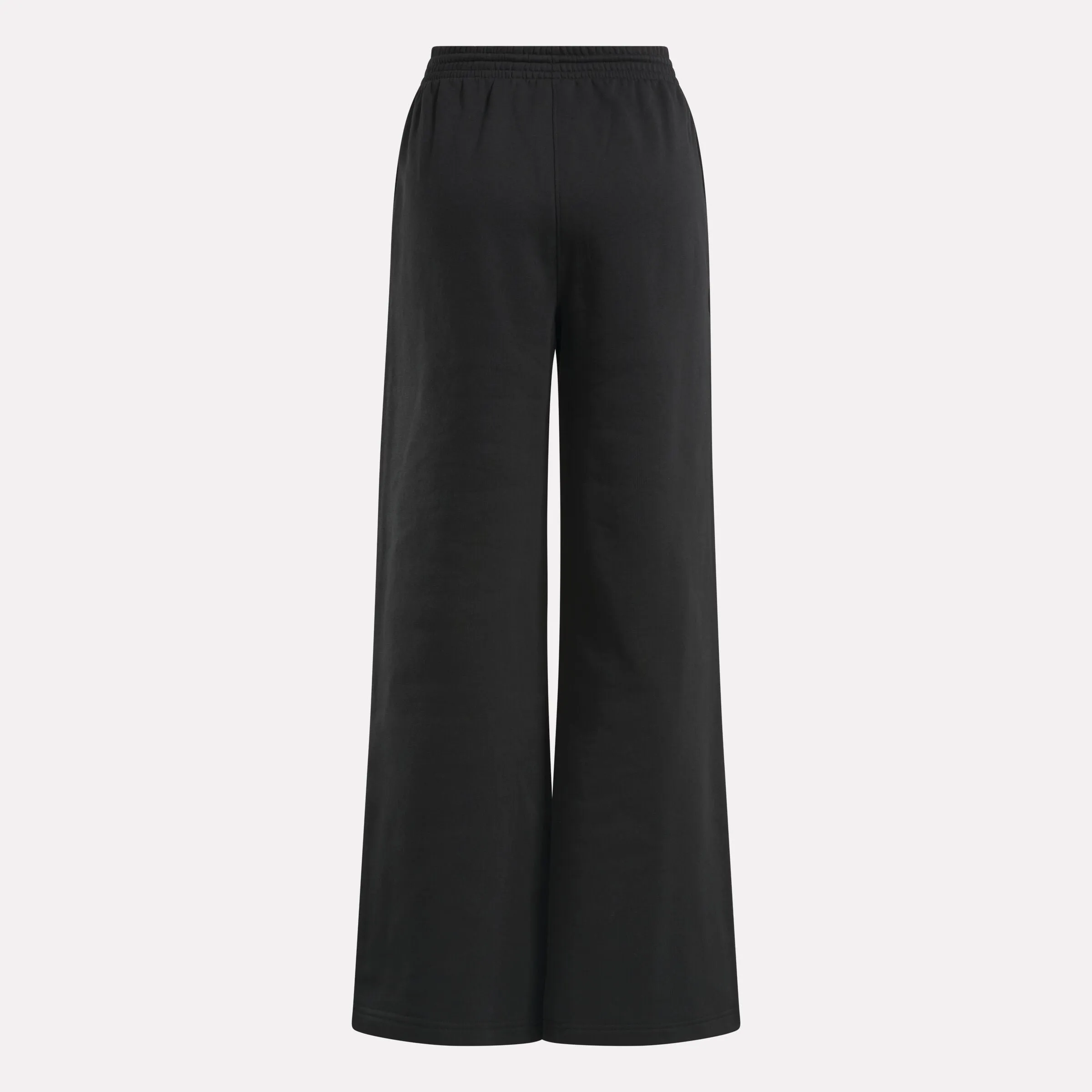Reebok Identity Small Logo Fleece Wide Leg Pants Black