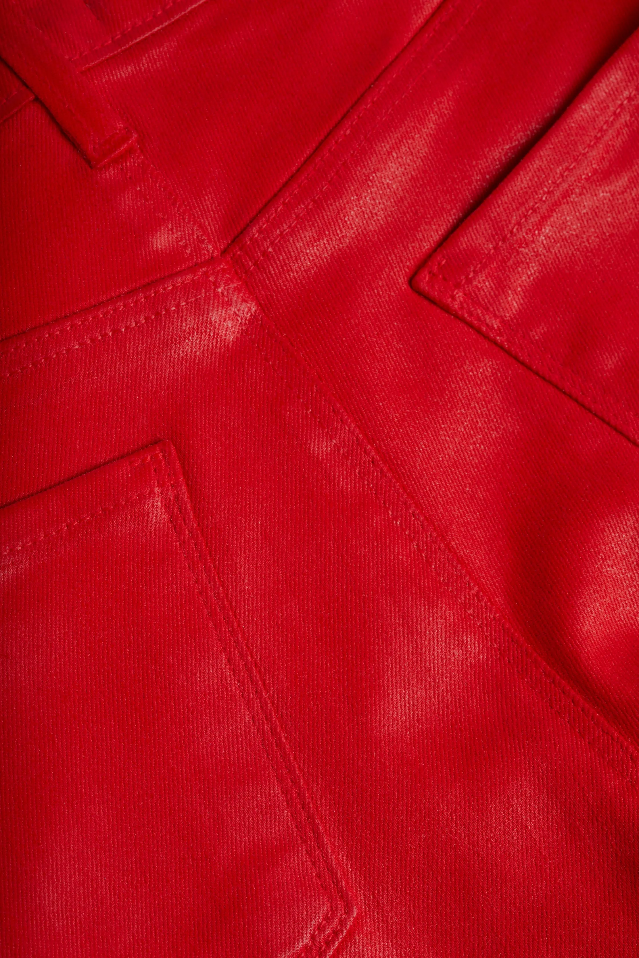 Ruth Coated Straight-Leg Jean