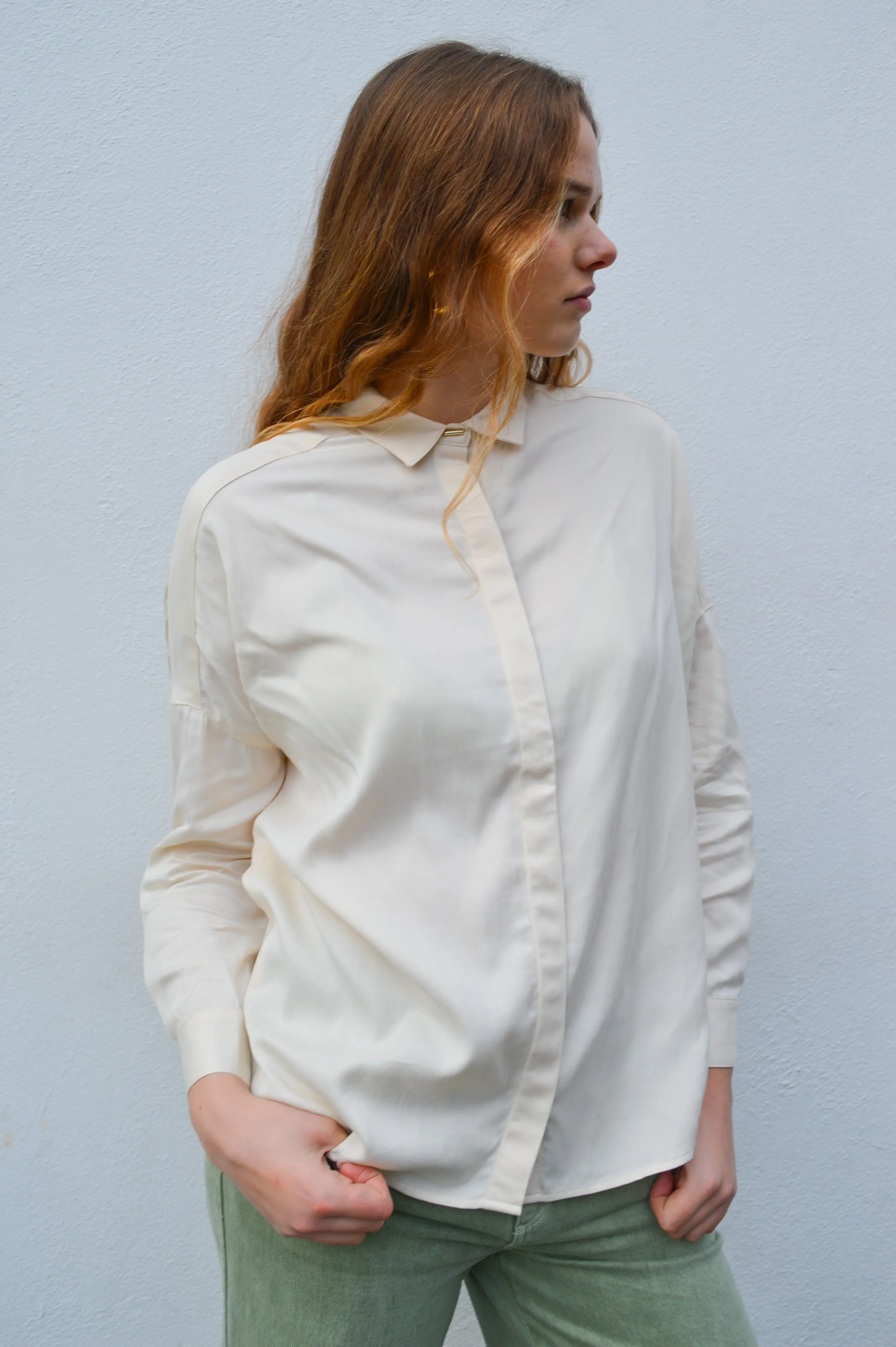 Sessùn Lady D Fleur de Sel Wide Shirt