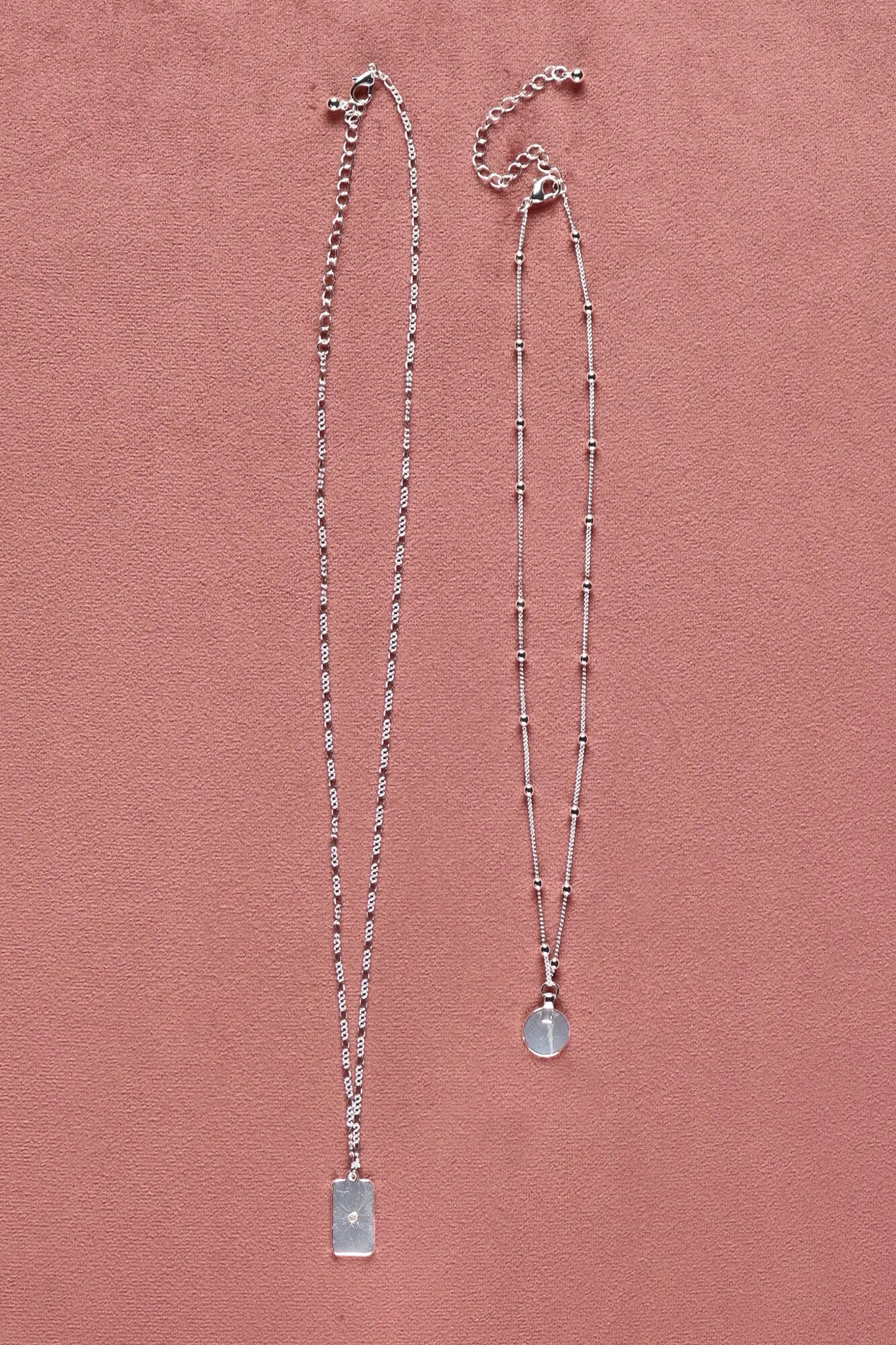 Shine On Label Starburst Necklace Silver