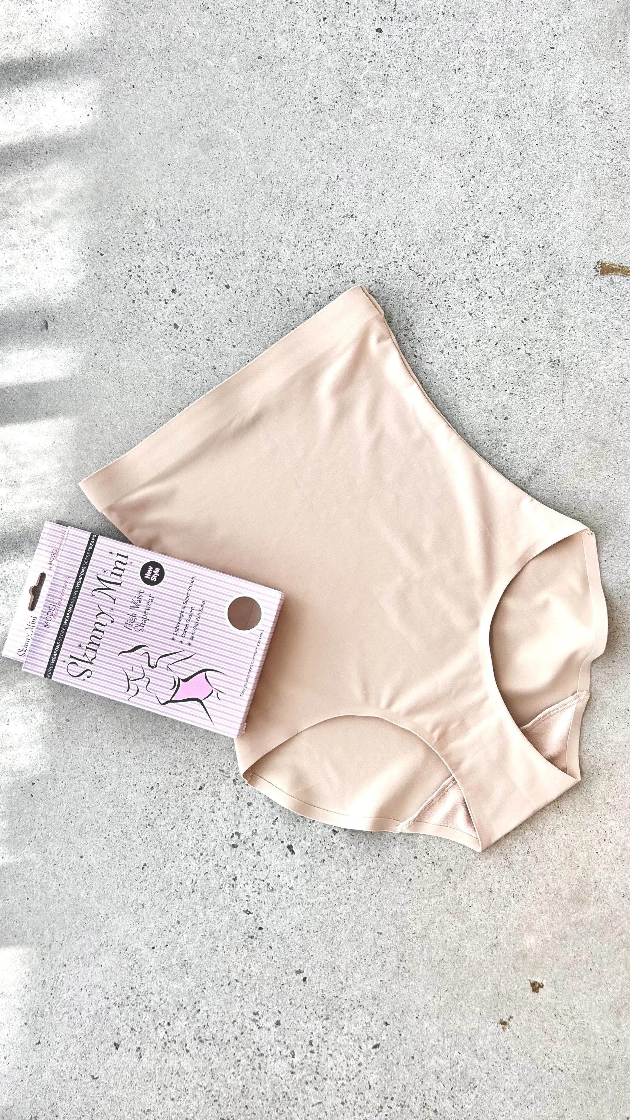 Skinny Mini High Waist Shapewear - Nude