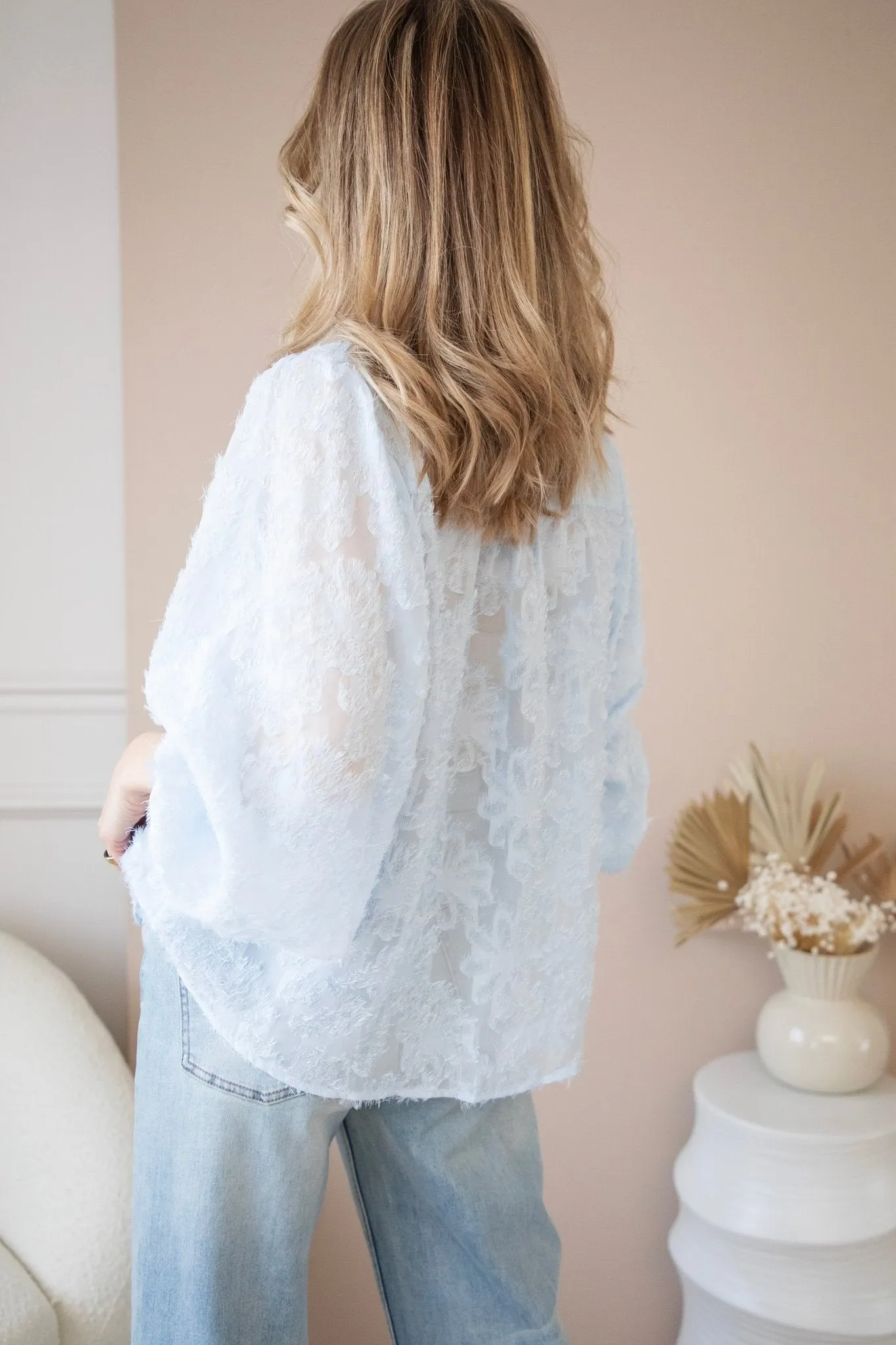 Slay The Fray Soft Blue - Blouse
