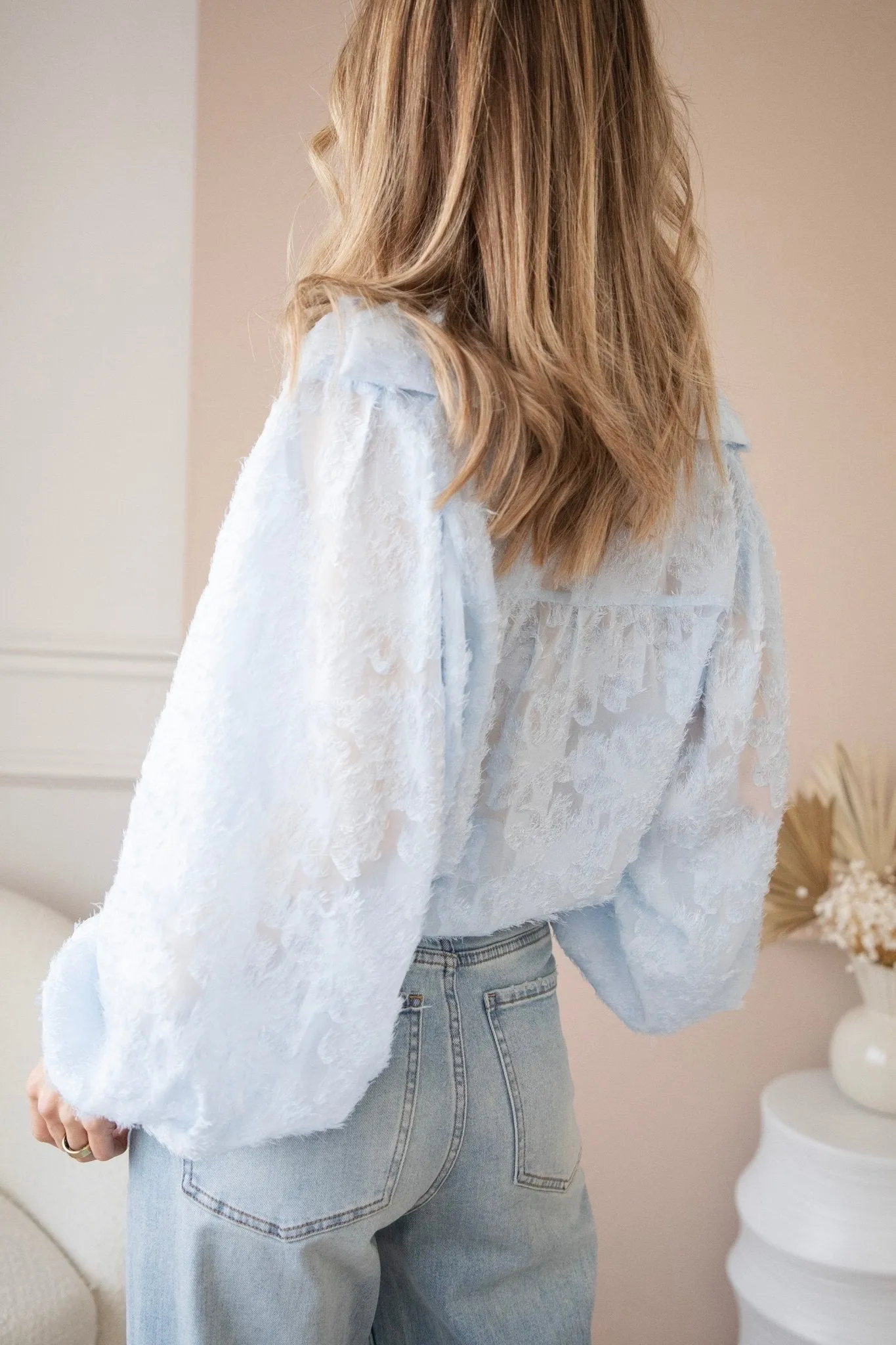 Slay The Fray Soft Blue - Blouse