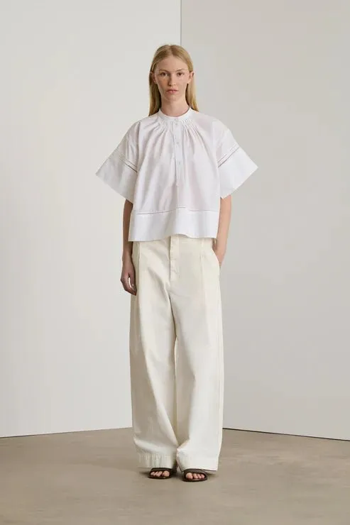 Soeur - Dara Cotton Poplin Blouse in White
