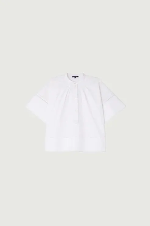 Soeur - Dara Cotton Poplin Blouse in White