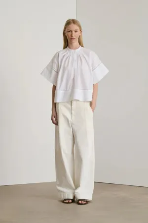 Soeur - Dara Cotton Poplin Blouse in White