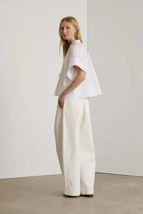 Soeur - Dara Cotton Poplin Blouse in White