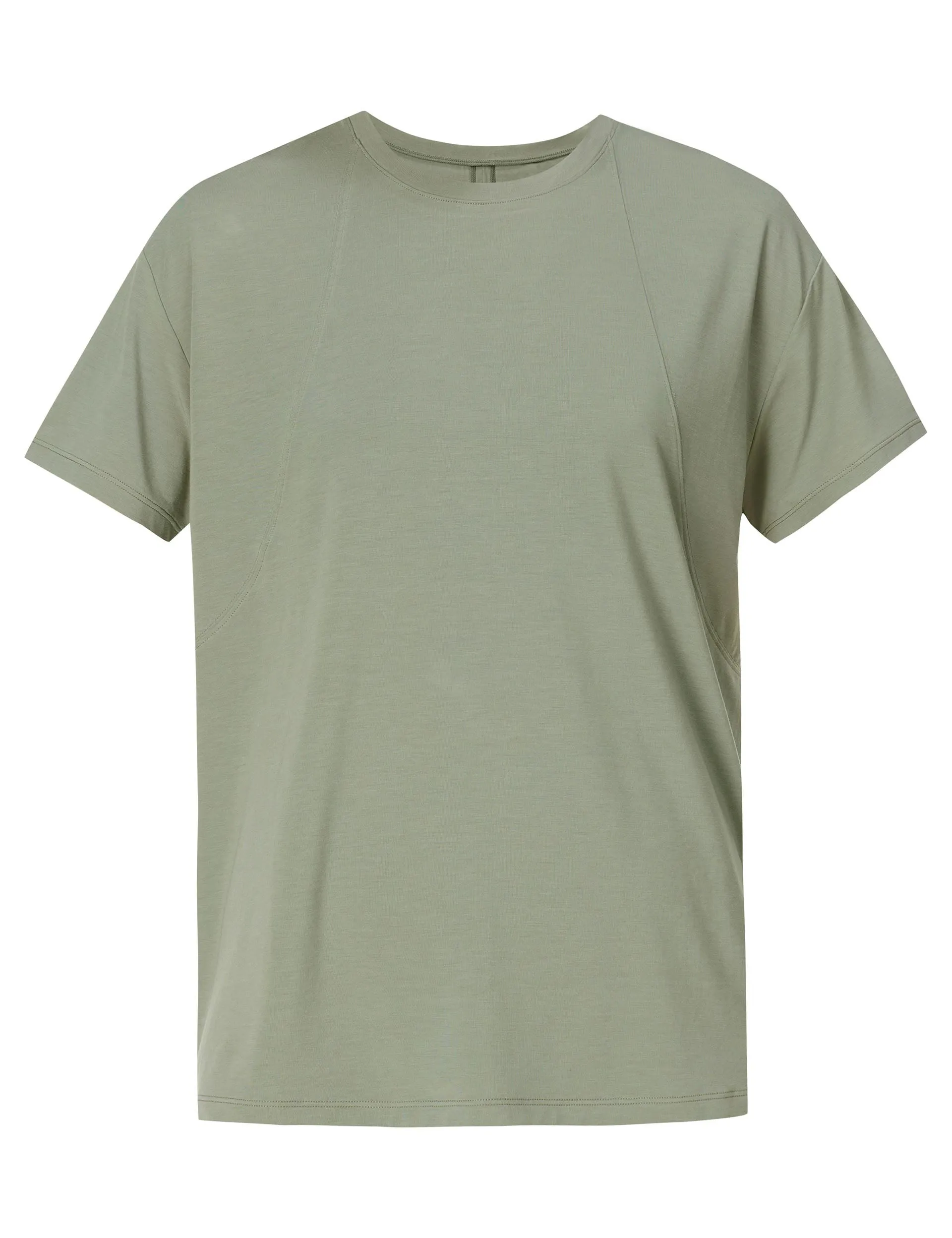Soft Flow Studio Wrap Back T-Shirt - Willow Green