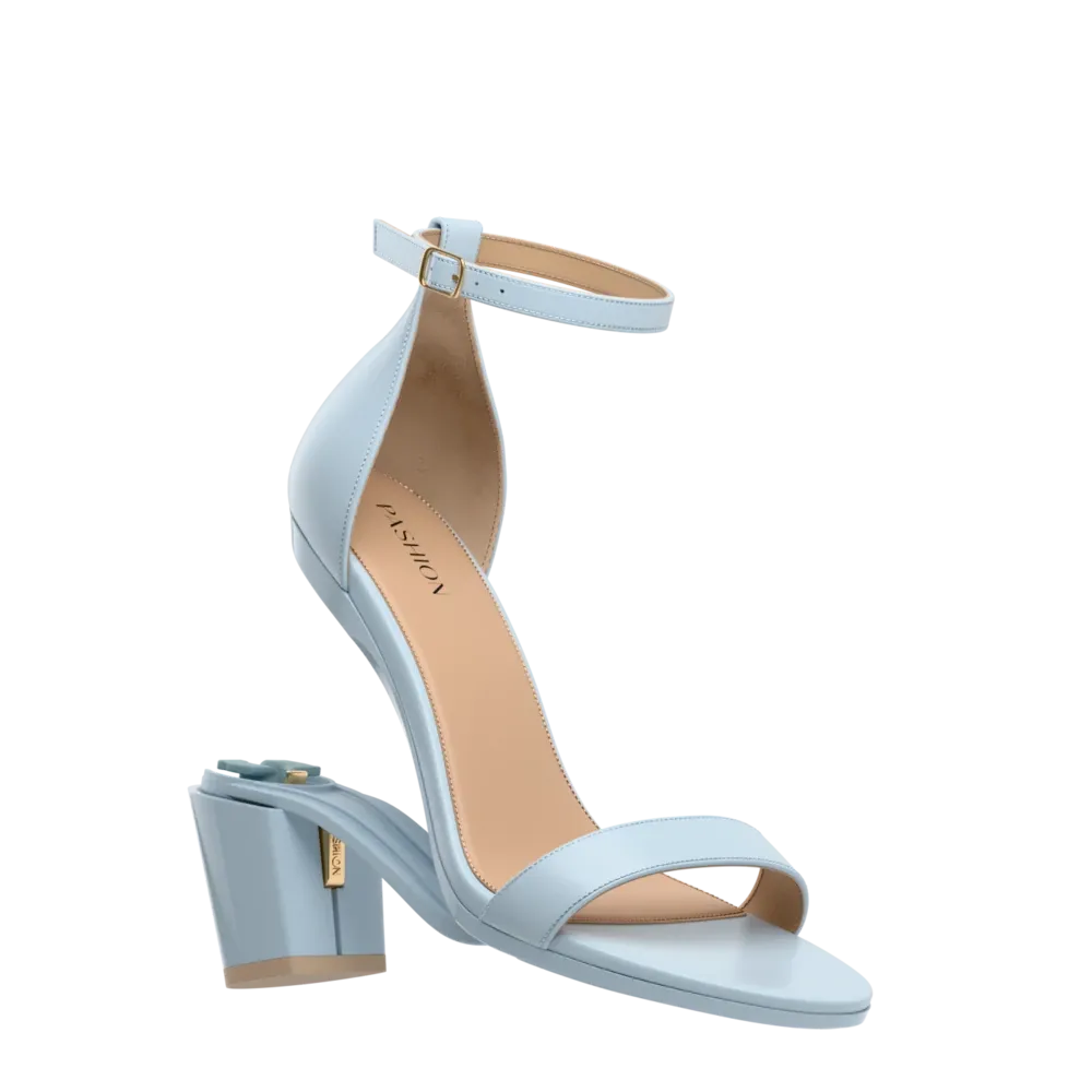 The Pashionista - Baby Blue Leather 3 Block
