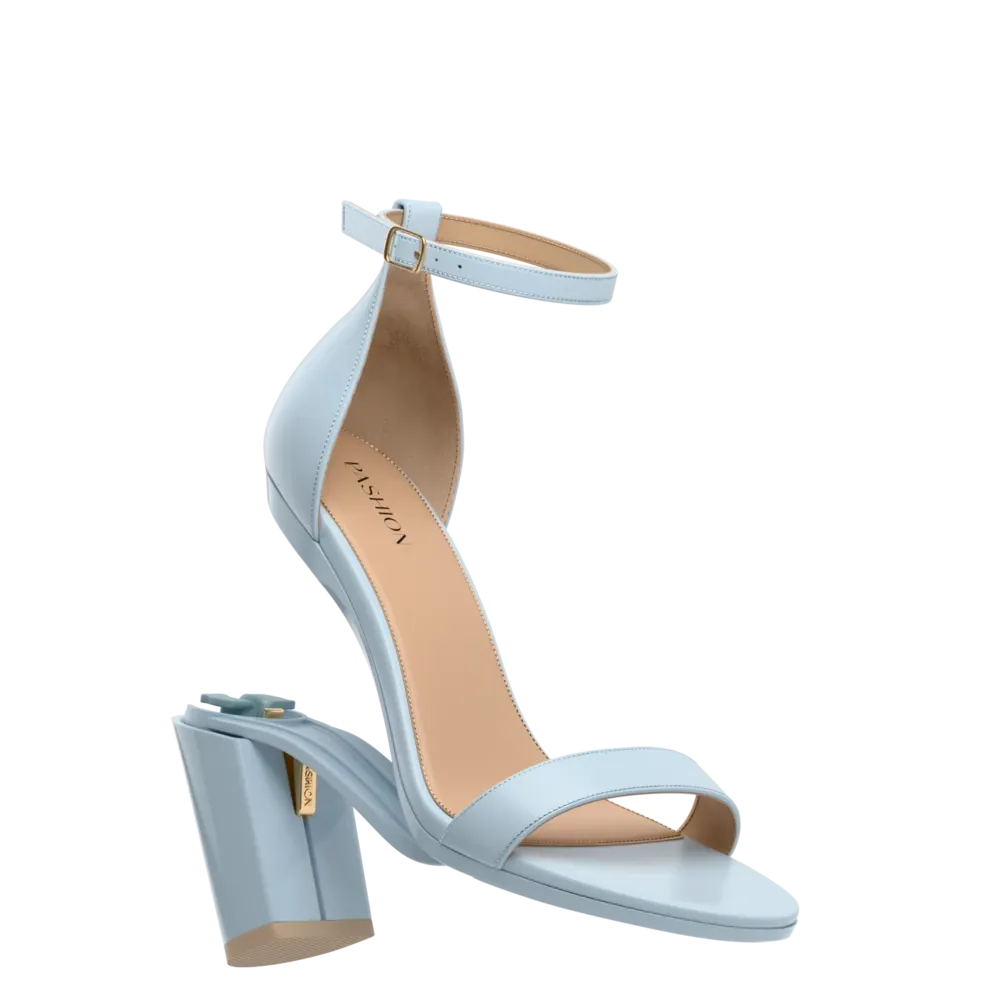 The Pashionista - Baby Blue Leather 4 Block