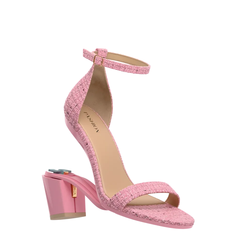 The Pashionista - Pink Tweed 3 Block