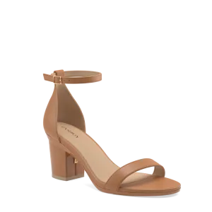 The Pashionista - Whiskey Leather   Block Heel Kit 3 Whiskey - FINAL SALE