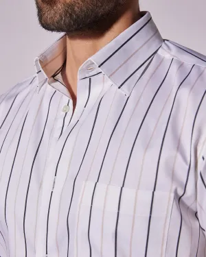 Twill Striped Shirt - Yellow & Black