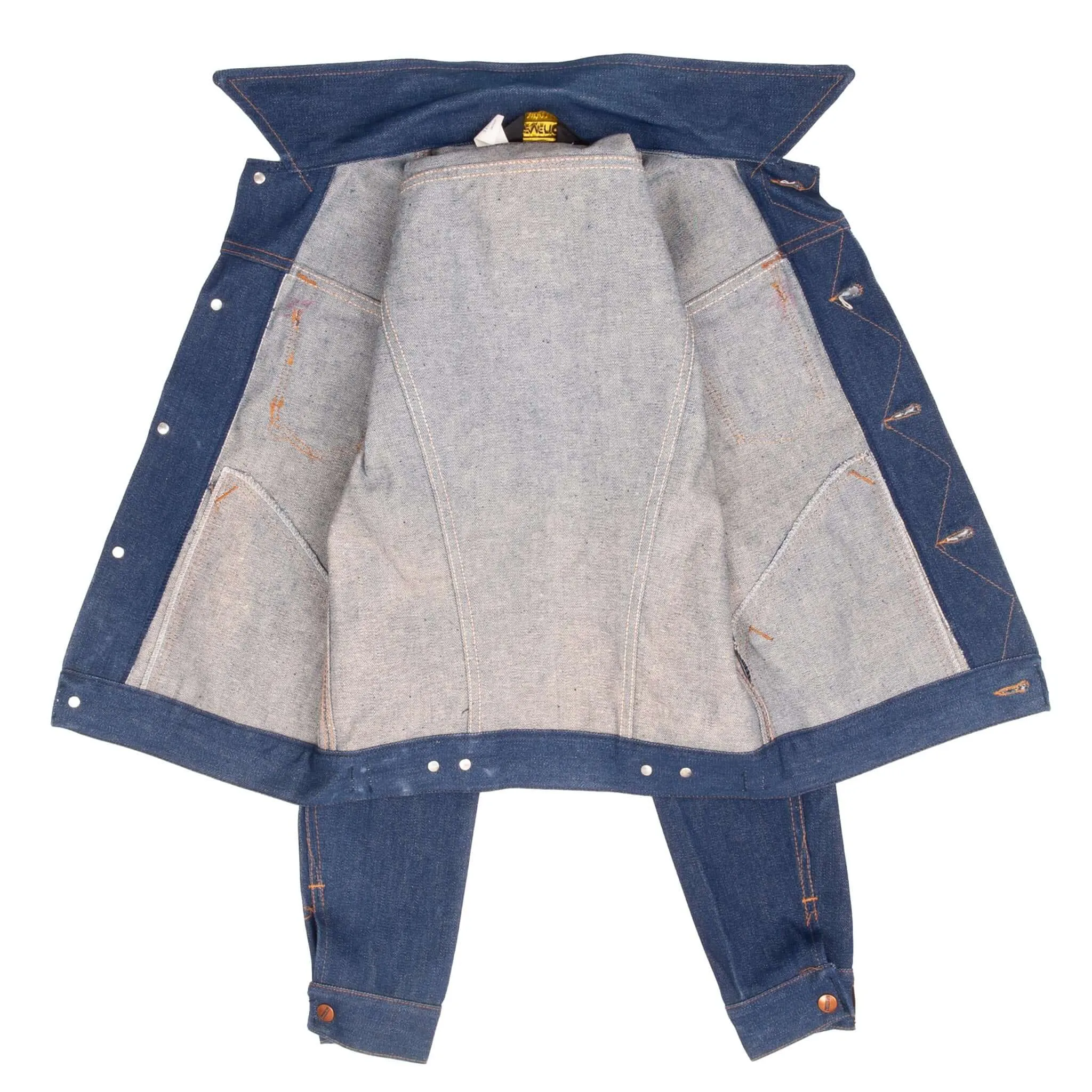 VINTAGE MAVERICK BLUE BELL DENIM JACKET 3J03MJ 1970S SIZE 34 MADE USA DEADSTOCK