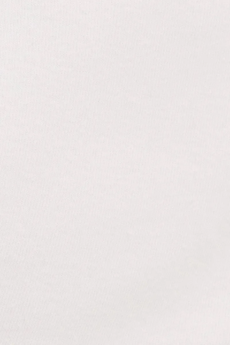 White Crop Tank Top Cotton