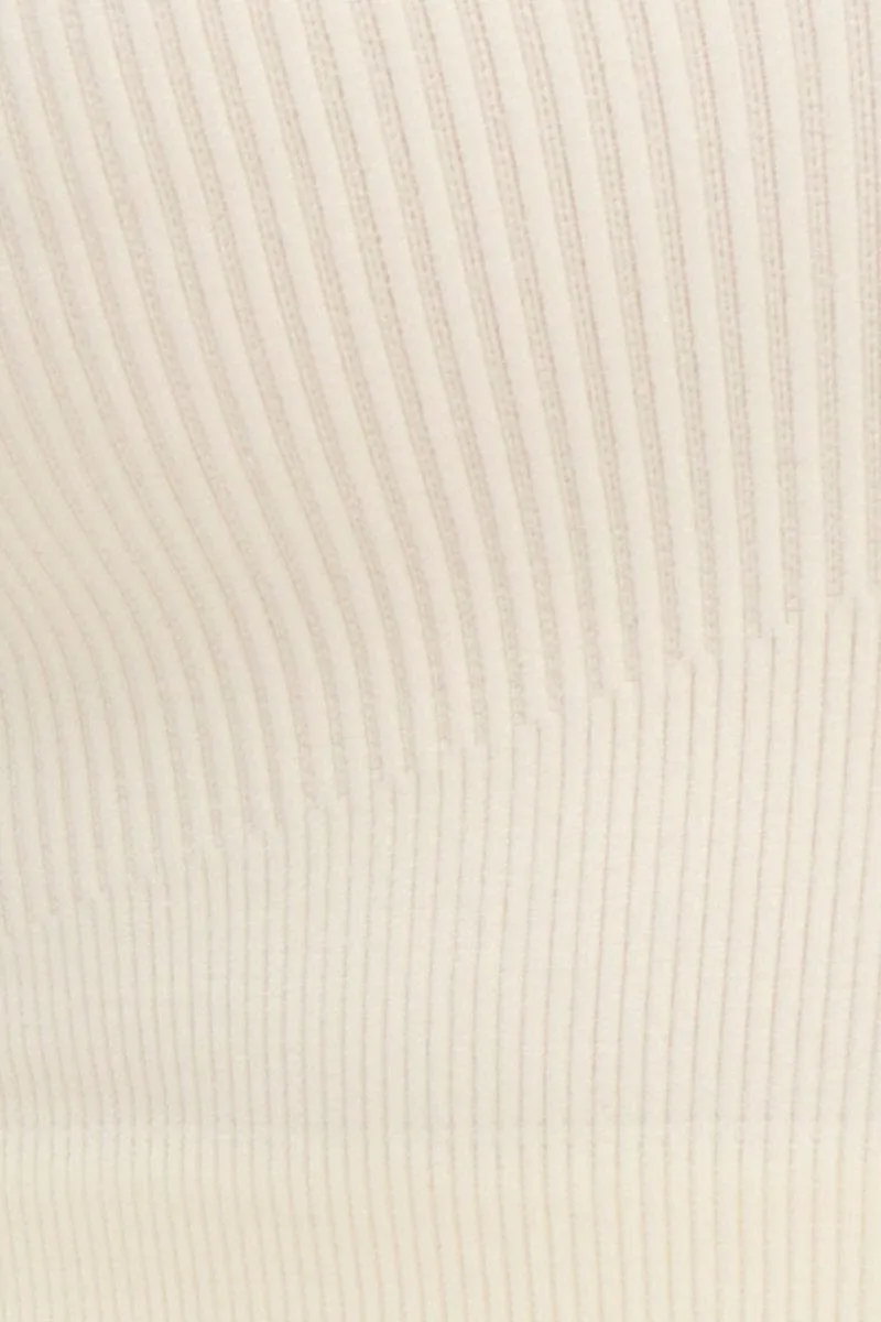 White Seamless Activewear Short Sleeve Top